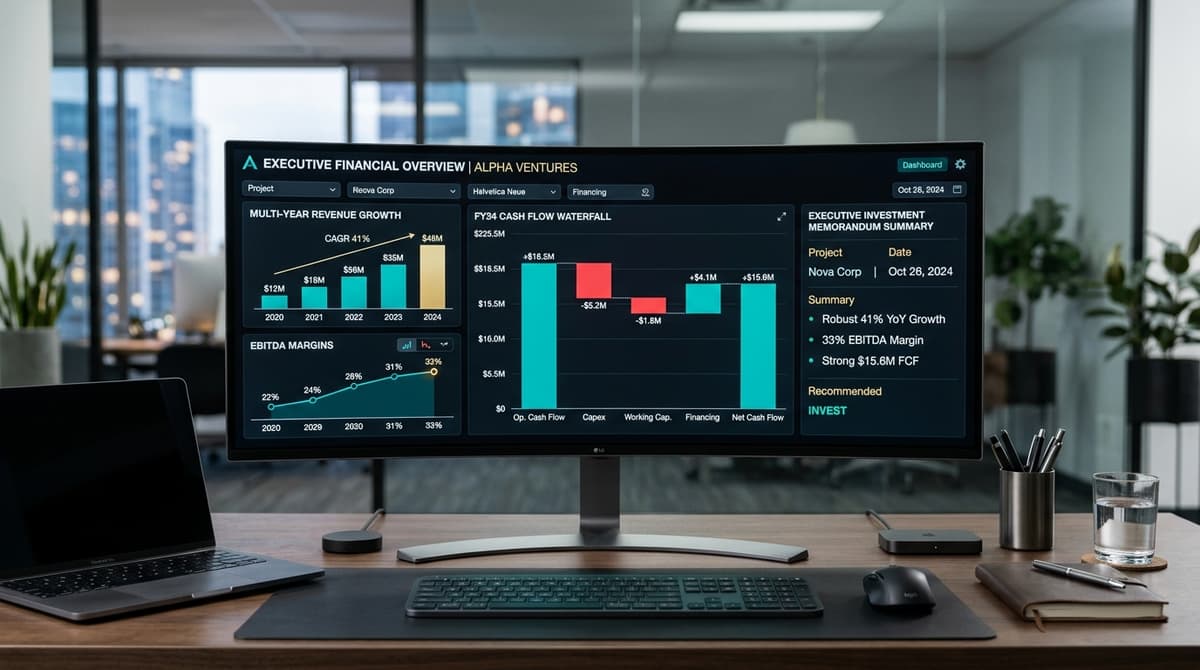 Custom Financial Reporting & Executive Dashboards for clients in Ballito